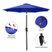 9FT Patio Umbrella with Push Button Tilt,13+Colors, Blue