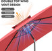 6.6 X 10 Ft Rectangular Patio Umbrella, Outdoor Market Table Umbrella with Push Button Tilt and Crank, Double-Tier Vent, 6 Ribs, Rectangle Patio Umbrella for Backyard, Deck, Pool, Fits 4–6 Chairs and Tables (Wine Red)