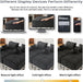 108-Inch Modular Sectional Couch With Oversized Chaise