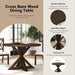 Windvale Cross-Buck Base Dining Table, Espresso