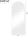 Mirror Full Length, 71"X26" Arched Full Length Mirror, Arch Mirror with Stand, Large Standing Mirrors, Oversized Full Body Mirrors with Aluminum Frame for Bedroom, Living Room (White)