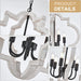 21 Inch Farmhouse Distressed White Wood Chandelier