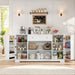 White Buffet Cabinet With Expansive Storage Drawers