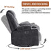Power Rocking Recliner with Massage & USB