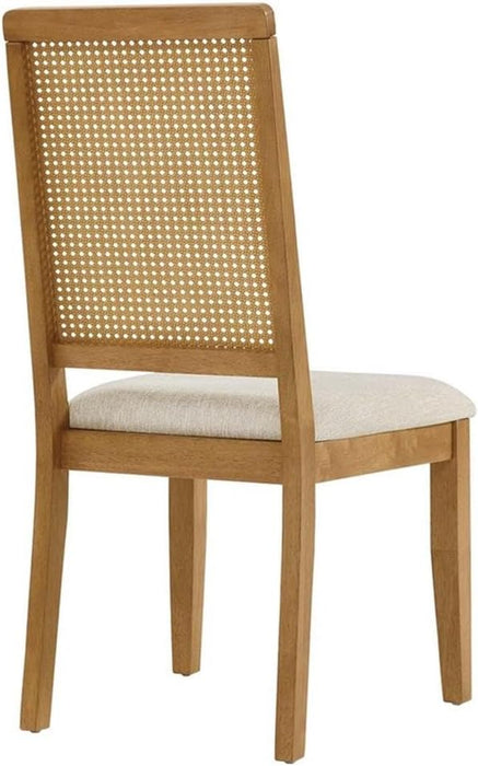 Arlo Dining Chairs, Natural Natural Heathered Weave Light Beige