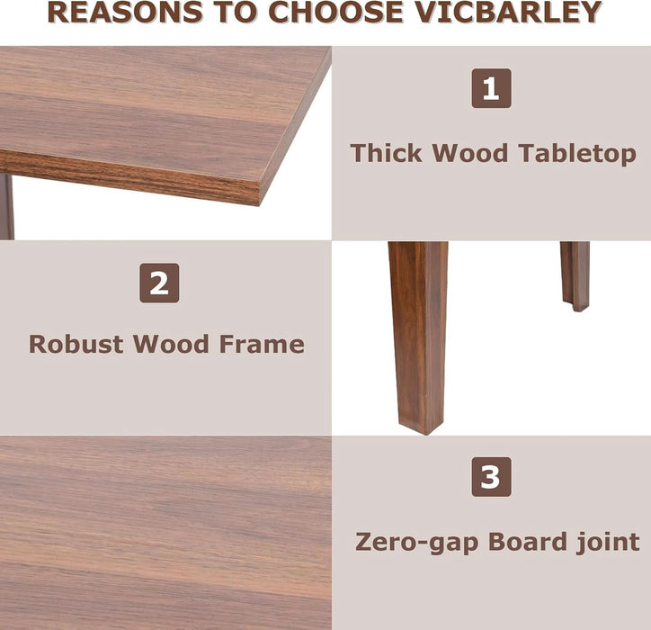 Extendable Dining Table for 6-10 People,70.87''-106.4''Modern Space-Saving Wood Kitchen Table,Rectangle Folding Conference Meeting Table for Living Meeting Room Kitchen,Walnut