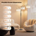 27W Floor Lamps for Living Room - Super Bright Dimmable Tree Floor Lamp, Modern Standing Lamp with Remote & Touch Control, 3 Lights Tall Lamp for Living Room Corner, Bedroom, Office