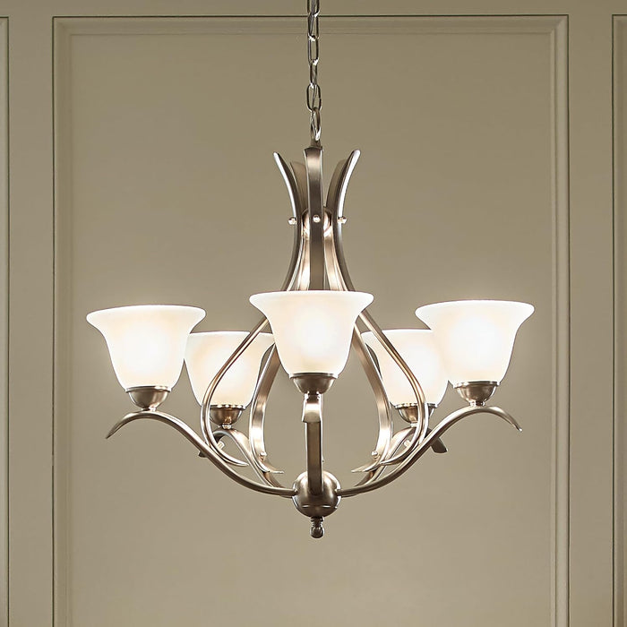 Dover 5-Light Chandelier, Brushed Nickel