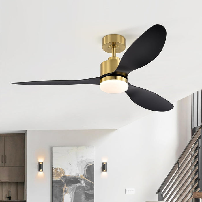 Contemporary 52 Inch Dc Motor Ceiling Fan With Remote