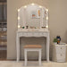 White Makeup Vanity Desk With Multicolored Lighting
