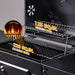 Charcoal Grills with Two Foldable Side Tables, 353 Sq.In Cooking Area Outdoor Smoke Barbecue Bbq Grill for Camping, Backyard Party, Patio, Picnic, Garden, Black,18"D X 43"W X 37"H