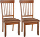 Berringer 18" Rustic Dining Chair with Cushions, 2 Count, Brown