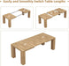 Extendable Dining Tables for 4-10, Modern Farmhouse Kitchen Table