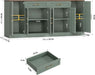 71” Large Buffet Cabinet with Storage, Sideboard Cabinet