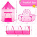 3Pc Kids Play Tent for Girls with Ball Pit, Crawl Tunnel, Princess Tents for Toddlers, Baby Space World Playhouse Toys, Boys Indoor& Outdoor Play House, Perfect Kid’S Gifts