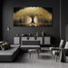 Large Golden Tree of Life Wall Art Decor Modern Ready to Hang Room Wall Decor Large Wall Art for Living Room Kitchen Office Bedroom Canvas Prints Decor 29X58 Inch