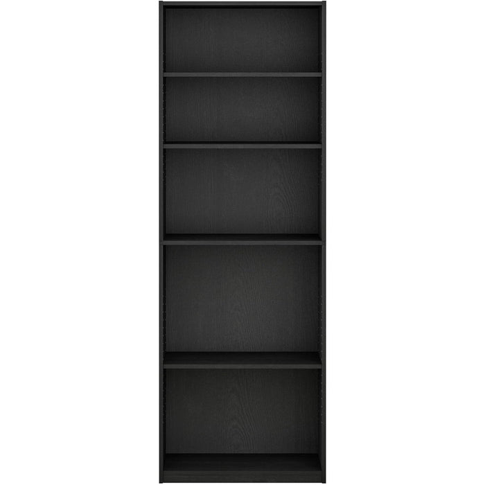 JAYA Simply Home 5-Shelf Bookcase, 5-Tier, Black
