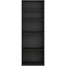 JAYA Simply Home 5-Shelf Bookcase, 5-Tier, Black