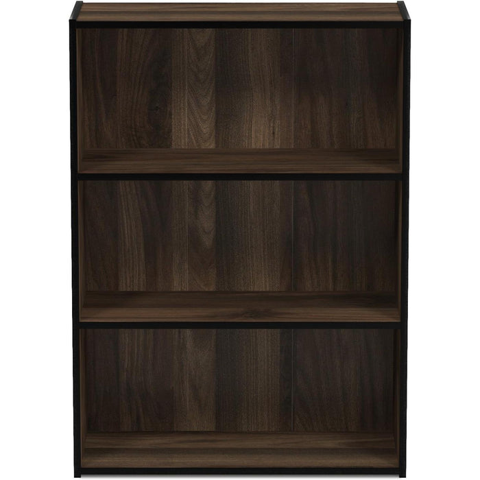 Pasir 3-Tier Open Shelf Bookcase, Columbia Walnut