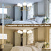 Gold Sputnik Chandelier Pendant Light Frosted Glass