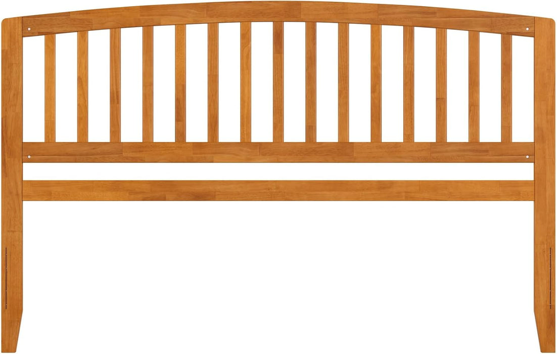 Richmond King Solid Wood Headboard with Attachable Charger in Light Toffee