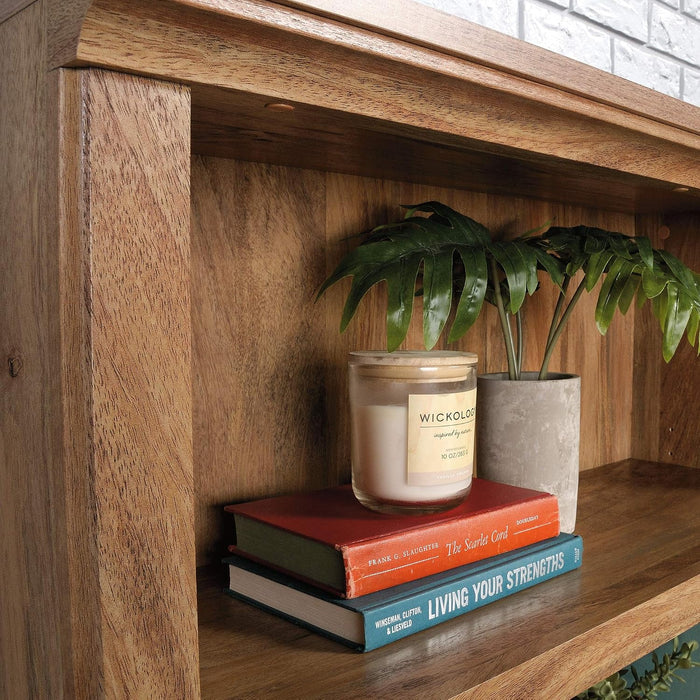 Miscellaneous Storage 5-Shelf/ Book Shelf 2-Door Bookcase, Sindoori Mango Finish
