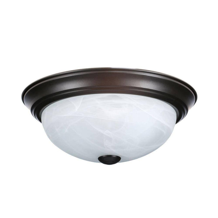 11 In. Small 2-Light Oil Rubbed Bronze Ceiling Light Flush Mount