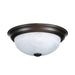 11 In. Small 2-Light Oil Rubbed Bronze Ceiling Light Flush Mount