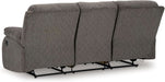 Scranto Contemporary Manual Reclining Sofa, Gray