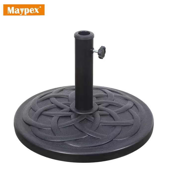 27 Lbs. Heavy-Duty Patio Umbrella Base in Black