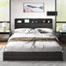 King Size Lift up Storage Bed Frame with Charging Station