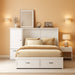 Queen Murphy Bed Cabinet With USB PortsAndCharging