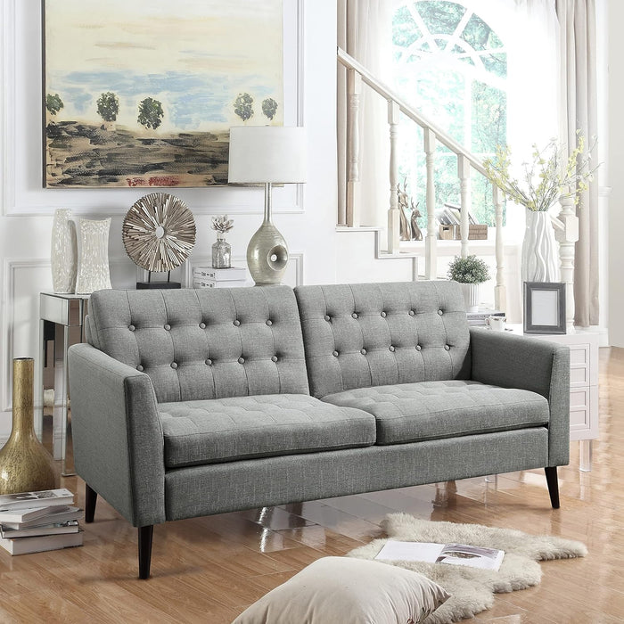 Modern Beige Loveseat for Small Spaces