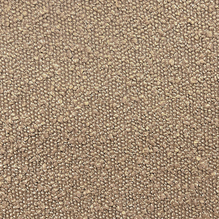 Luna Modern round Ottoman Home Décor|Ottoman for Living Room & Bedroom - Brown Boucle