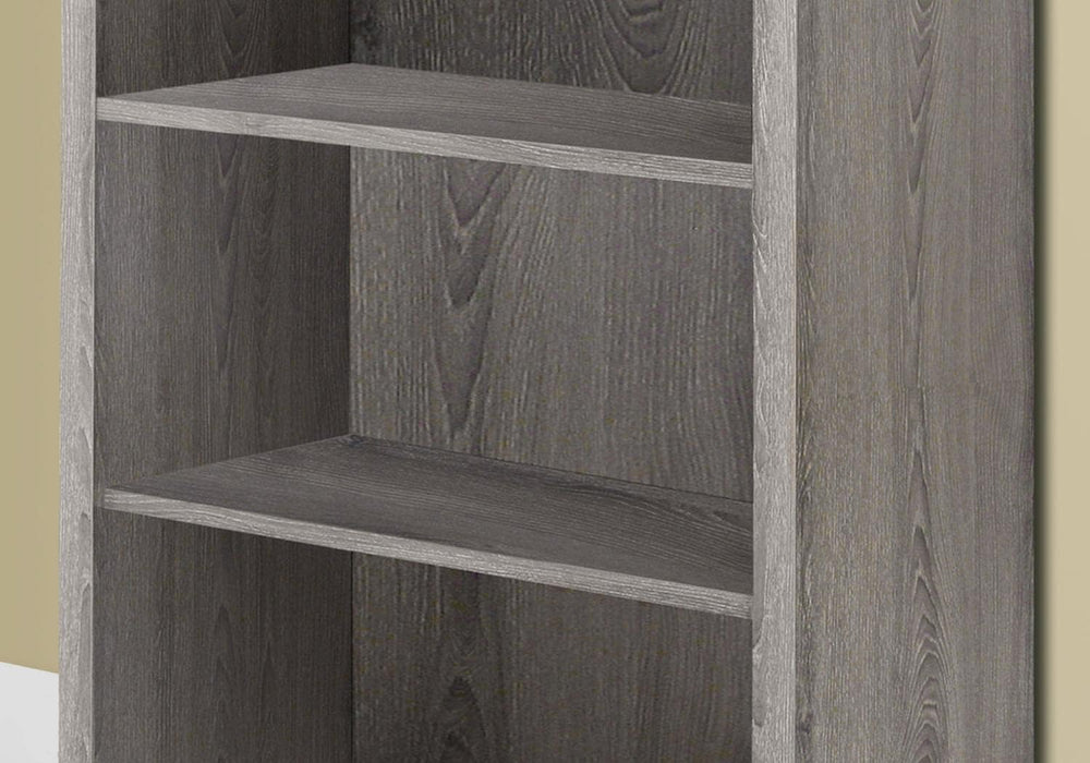 I 7060 Bookshelf, Bookcase, Etagere, 5 Tier, 48"H, Office, Bedroom, Laminate, Brown, Contemporary, Modern