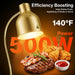 Golden Restaurant Warmer Dual Bulbs 500W Luminaire