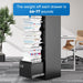 4 Drawer File Cabinet with Lock Metal Vertical File Cabinet Office Home Vertical File Cabinet for A4 Legal/Letter Size Narrow File Cabinet Locked,Assembly Required