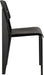 Cabin Modern Wood and Metal Kitchen and Dining Room Chair in Black