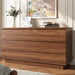 6 Drawer Dresser Walnut, Double Chest of Drawers
