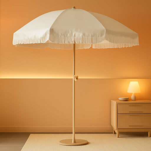 Outdoor Umbrella - Sun Protection, Rain Resistant, Windproof with Manual Open-Close Feature - Ideal for Beach, Camping, and Picnics