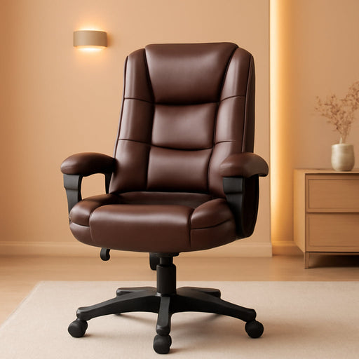 Home Office Chair, 400LBS Big and Tall Chair Heavy Duty Design, Ergonomic High Back Cushion Lumbar Back Support, Computer Desk Chair, Adjustable Executive Leather Chair with Armrest