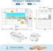 Twin Over Twin Metal Bunk Bed IntegratedStorageDrawers