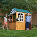 Garden View Outdoor Wooden Playhouse with Ringing Doorbell