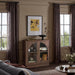 31.5" Sideboard Buffet Cabinet with Arched Glass Doors