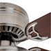 Hugger 52 In. LED Indoor Brushed Nickel Ceiling Fan with Light Kit