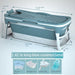 Simple Adult Foldable Portable Bathtubs Creative Bathroom Full Body Hot Tub Home Ice Bath Bucket Thickened Plastic Swimming Pool