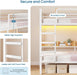 Twin Over Twin Metal Bunk Bed IntegratedStorageDrawers