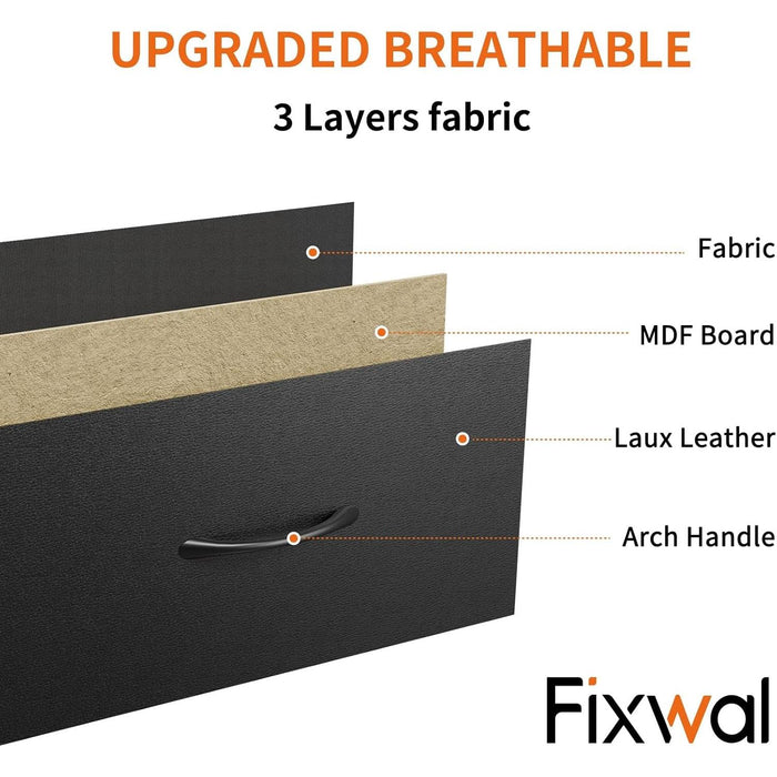 Black Tall Dresser with 7 Drawers