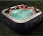 28451EP Purespa Greystone Deluxe Spa Set: Includes Energy Efficient Spa Cover and Wireless Control Panel – Spa Control App – Built-In Fastfill Inflation System – 6 Person Capacity – 94" X 28"