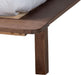 Alyssa Japandi Walnut Brown Wood Queen Size Platform Bed